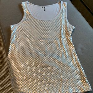Maurices sequin tank, dressy, L, some pilling inside by back neckline/arm pits